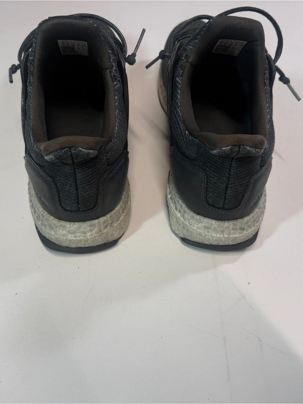 adidas Ultra Boosts Men's Black Knit Athletic Trainers Shoes